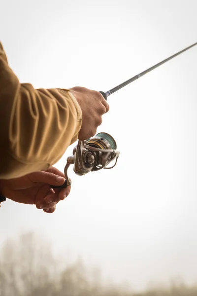 Pescador com fiação — Fotografia de Stock