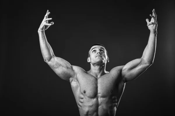 Izmos férfi testépítő — Stock Fotó