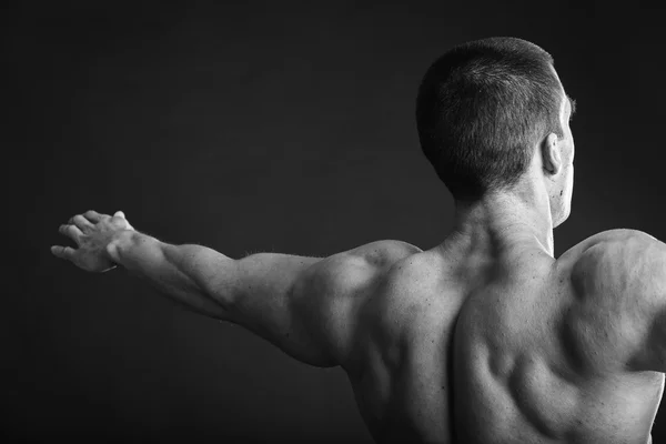 Muscular man bodybuilder — Stock Photo, Image