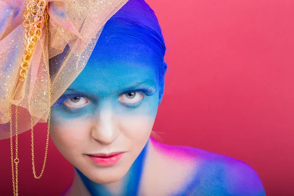 Model with creative make-up — Stock Photo, Image