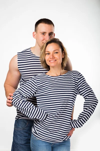 Athletic man and woman — Stock Photo, Image