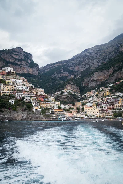Widok miasta Positano — Zdjęcie stockowe