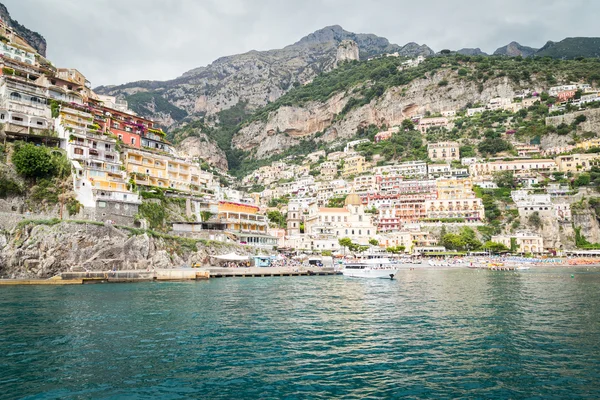 Pohled na města positano — Stock fotografie