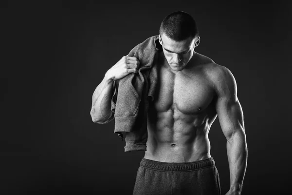 Man with sportswear posing — Stock Photo, Image