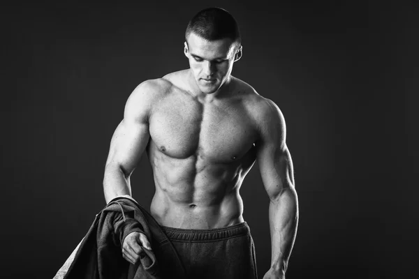 Man with sportswear posing — Stock Photo, Image