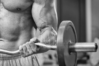 Halter alıştırmalar kılıyor.