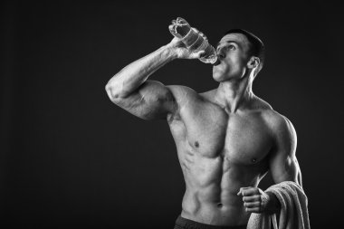 Bir çalışmadan sonra güçlü adam