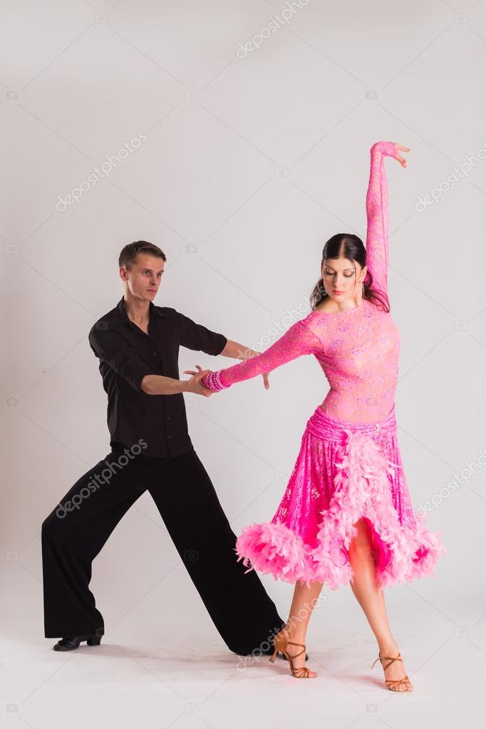 Ballroom Dancers In Dancing Poses Stock Photo C Aallm