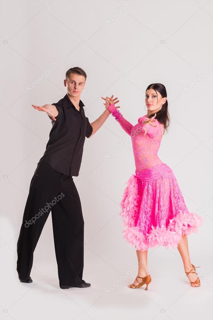 Ballroom Dancers In Dancing Poses Stock Photo C Aallm