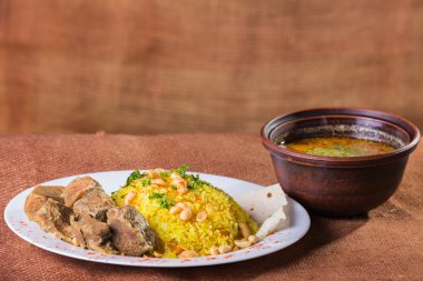 Pilav et ve özel çorba ile