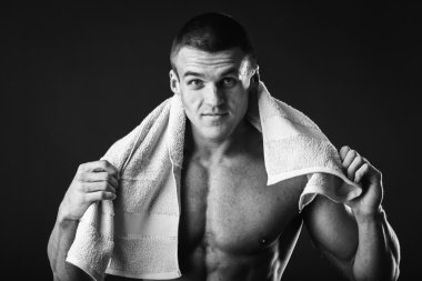 Bir çalışmadan sonra güçlü adam