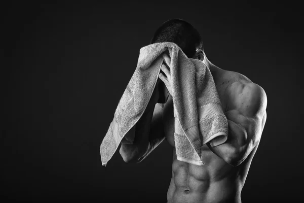 Strong man after a workout — Stock Photo, Image