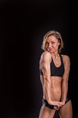 Bir siyah atletik kız