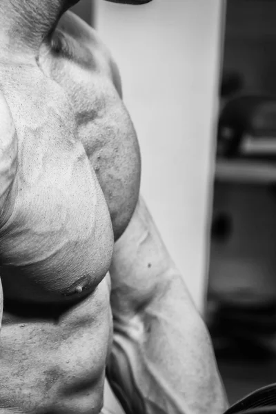 Hombre haciendo ejercicios en el gimnasio —  Fotos de Stock