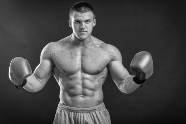 Boks eldivenleri erkekte