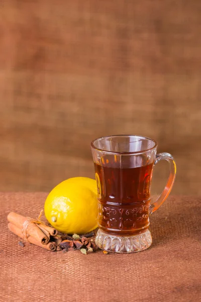 Delicious  Tea with lemon — Stock Photo, Image