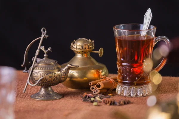 Fragrant tea on the table — Stock Photo, Image