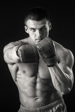 Boks eldivenleri atletik erkek