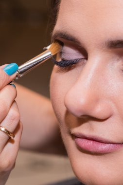 Profesyonel makyaj ile güzel model