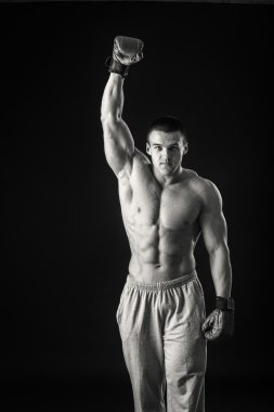 Boks eldivenleri atletik erkek