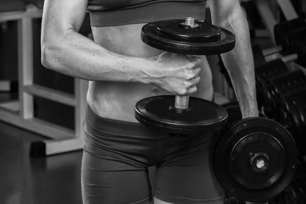 Woman doing exercise — Stock Photo, Image