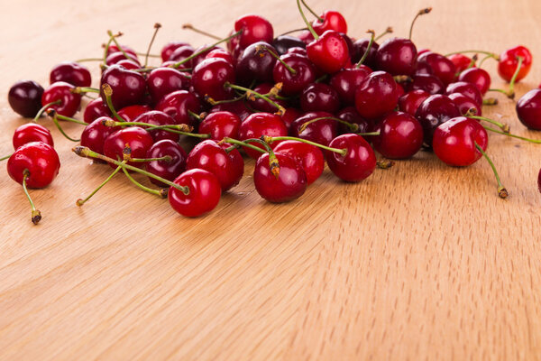 fresh ripe cherries