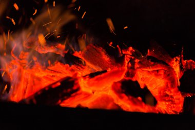 Fotoğraf gece şenlik ateşi