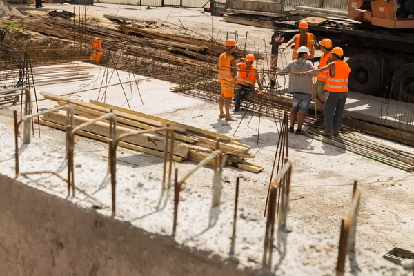 Trabalhando na construção — Fotografia de Stock