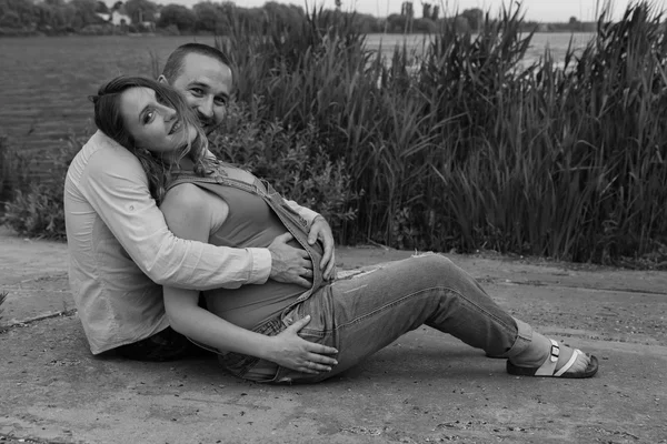 Family waiting for baby — Stock Photo, Image