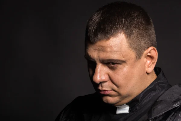 The actor plays the role of a priest — Stock Photo, Image