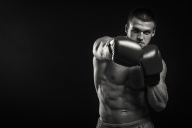 Boks eldivenleri atletik erkek