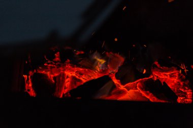 Fotoğraf gece şenlik ateşi