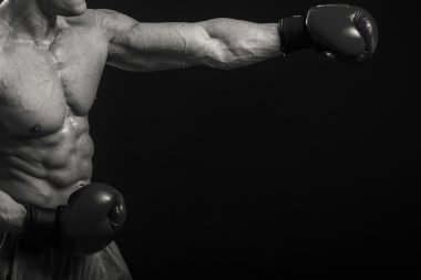 Boks eldivenleri atletik erkek