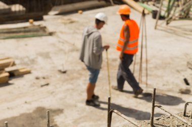 Vinnitsa, Ukrayna - 19 Haziran 2015: Insaati monolitik yapısı ile