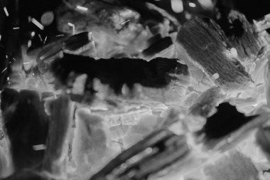 Siyah ve beyaz fotoğraf ateş