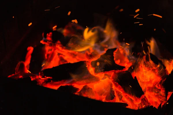 Foto-Nachtfeuer — Stockfoto