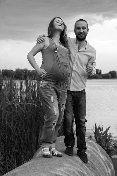 Family waiting for baby — Stock Photo, Image