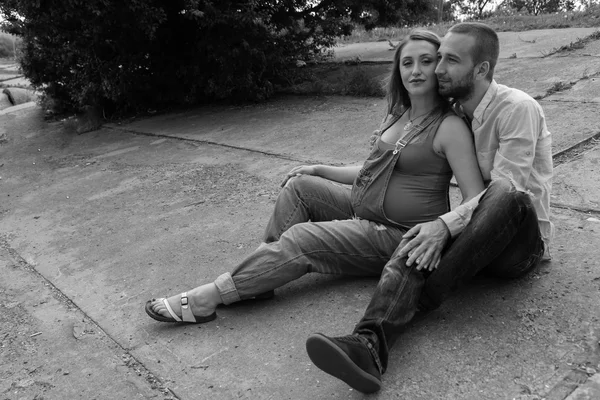 Family waiting for baby — Stock Photo, Image