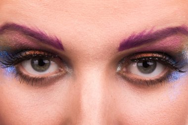 Güzel model profesyonel makyaj