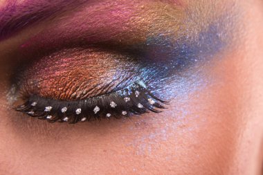 Güzel model profesyonel makyaj