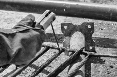 Vinnitsa, Ukrayna - 19 Haziran 2015: Insaati monolitik yapısı ile