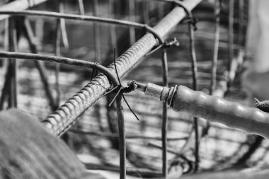 Vinnitsa, Ukrayna - 19 Haziran 2015: Insaati monolitik yapısı ile