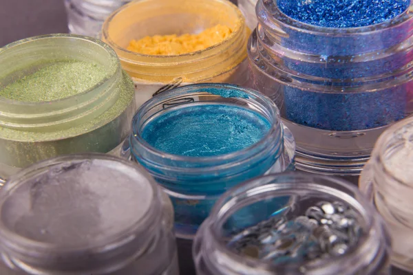 Kavanoz glitter makyaj ile