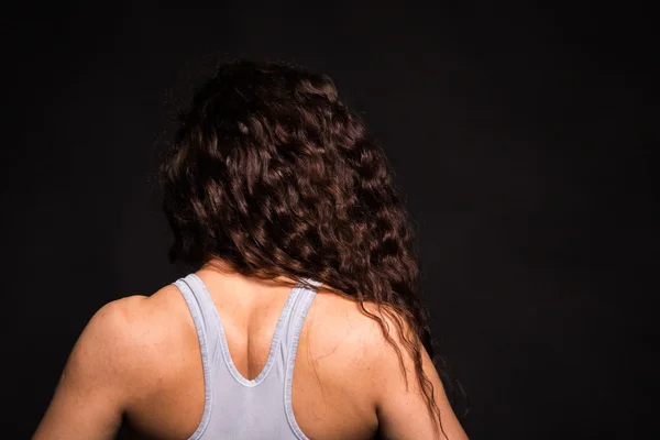 体育黑发女人 — 图库照片