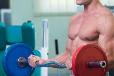 Gücü eğitim profesyonel sporcu spor salonunda