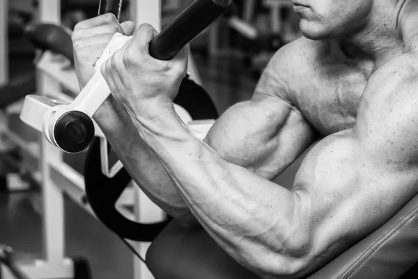 Gücü eğitim profesyonel sporcu spor salonunda