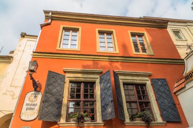 Krakow, Polonya - 28 Eylül 2015: Krakow en çok ziyaret edilen Polonya'da yabancı turistler ve Polonyalılar arasında bir şehirdir.