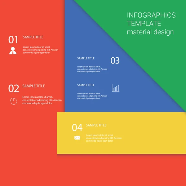 Шаблон Инфографического меню с бизнес-элементами и иконками для презентации. Векторный фон . — стоковый вектор