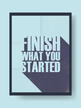 İnspirational alıntı vektör çizim ile motivasyon posteri. Retro vintage tarzı ve yaratıcı uzun gölge Tipografi Duvar banner.