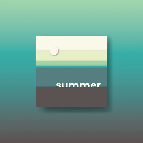 Abstrakte Sommer Hintergrund Vektor Illustration. Erdpalette Grundfarben. — Stockvektor